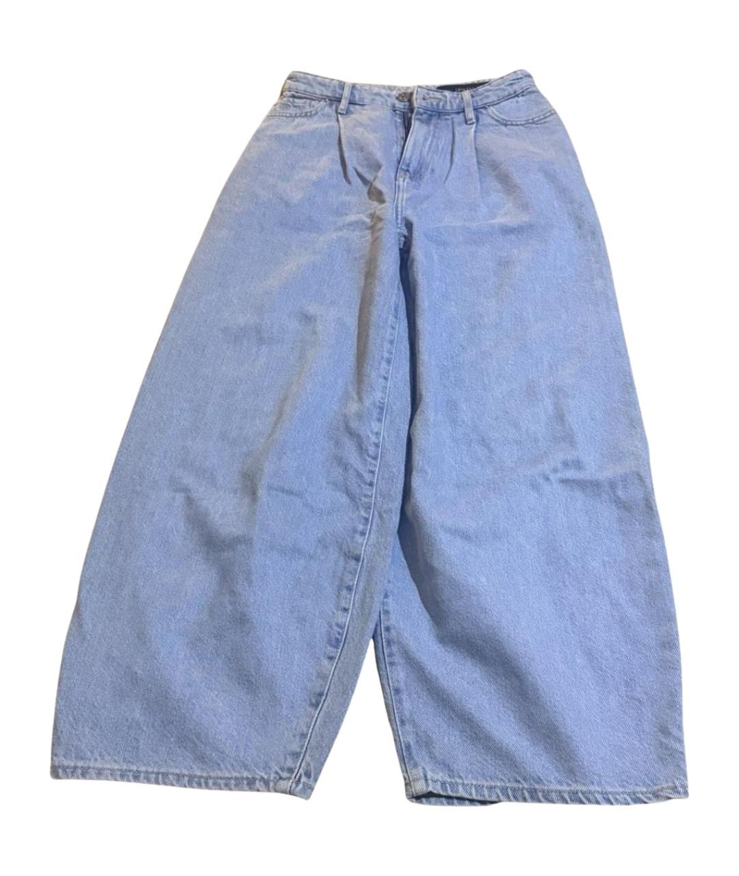 ARMANI EXCHANGE Голубые хлопковые джинсы клеш, фото 1