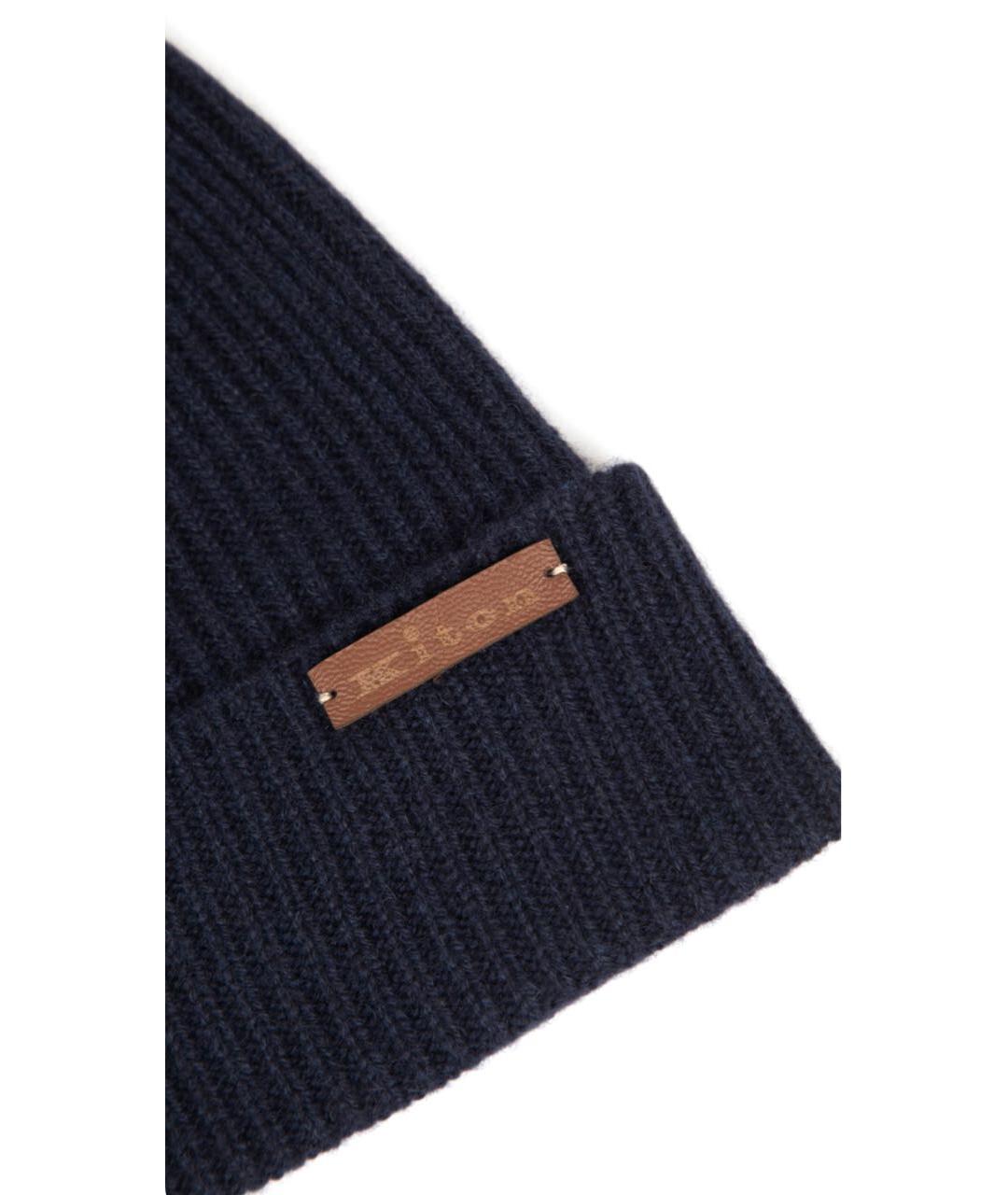 KITON Темно-синяя кашемировая шапка, фото 8