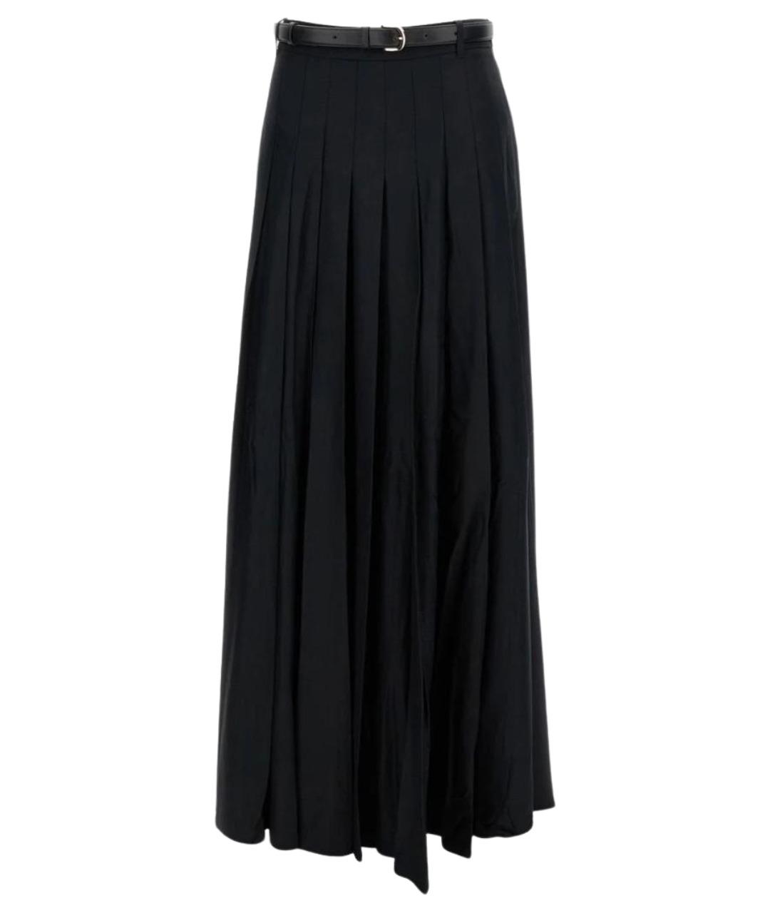SELF-PORTRAIT Черная полиэстеровая юбка макси, фото 1