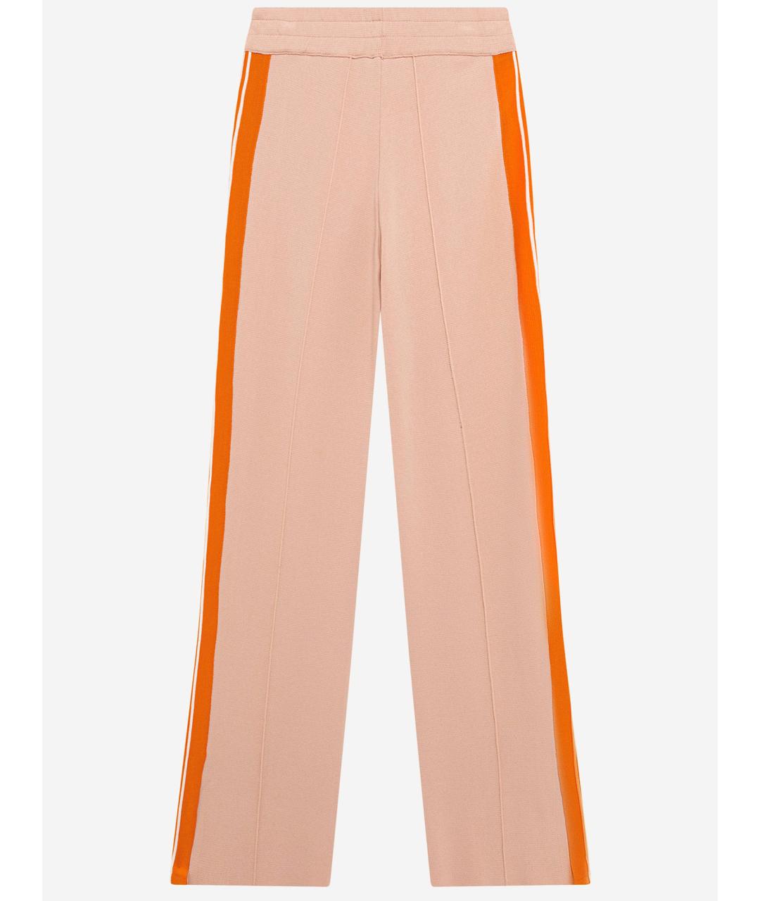 AUTRY Розовые вискозные прямые брюки, фото 4