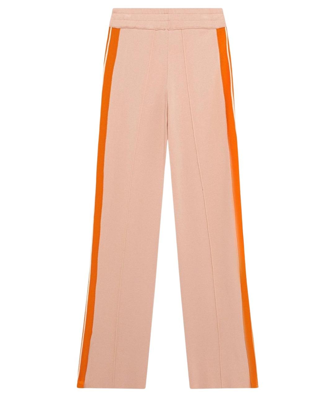 AUTRY Розовые вискозные прямые брюки, фото 1