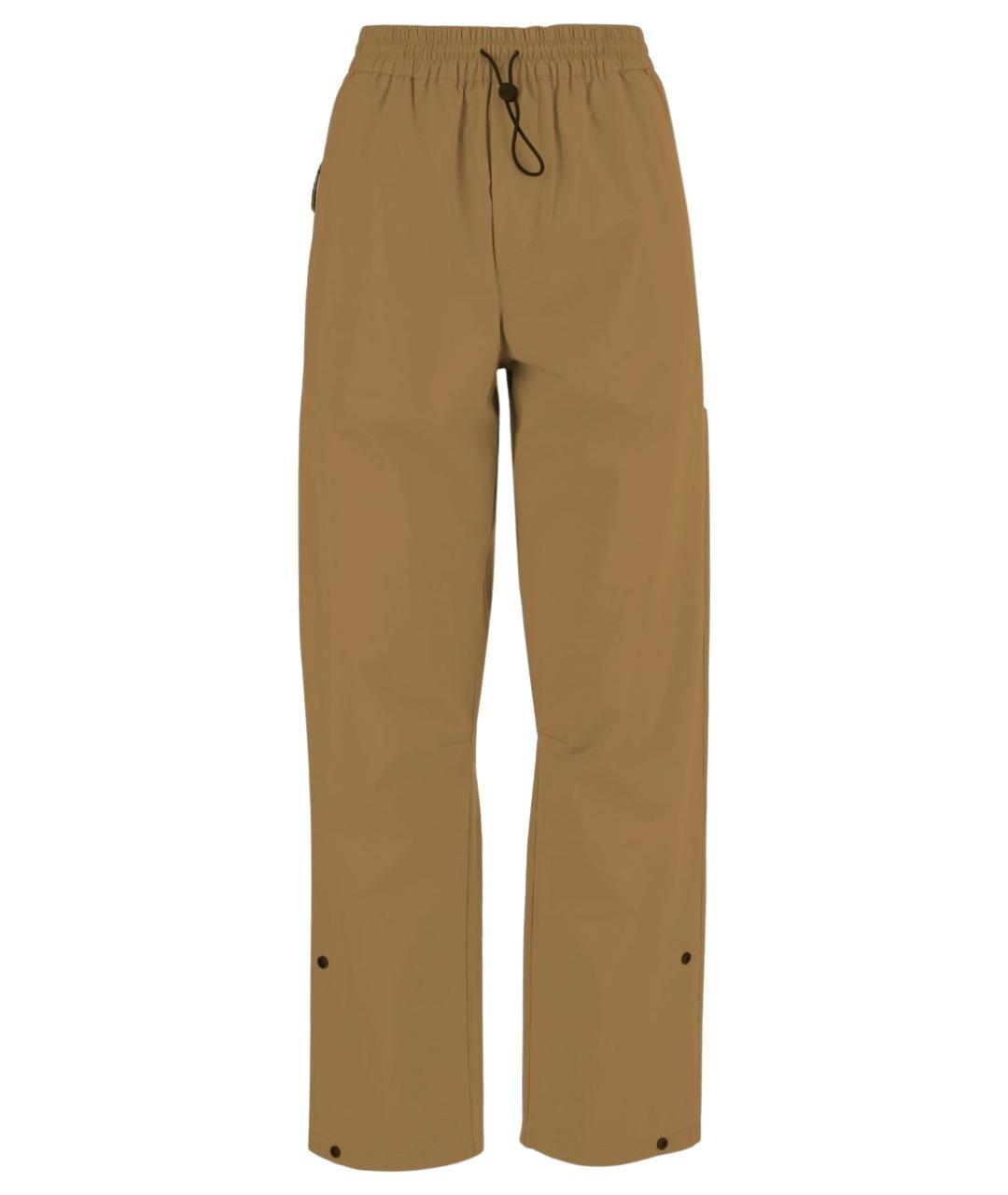 AUTRY Коричневые полиамидовые прямые брюки, фото 1