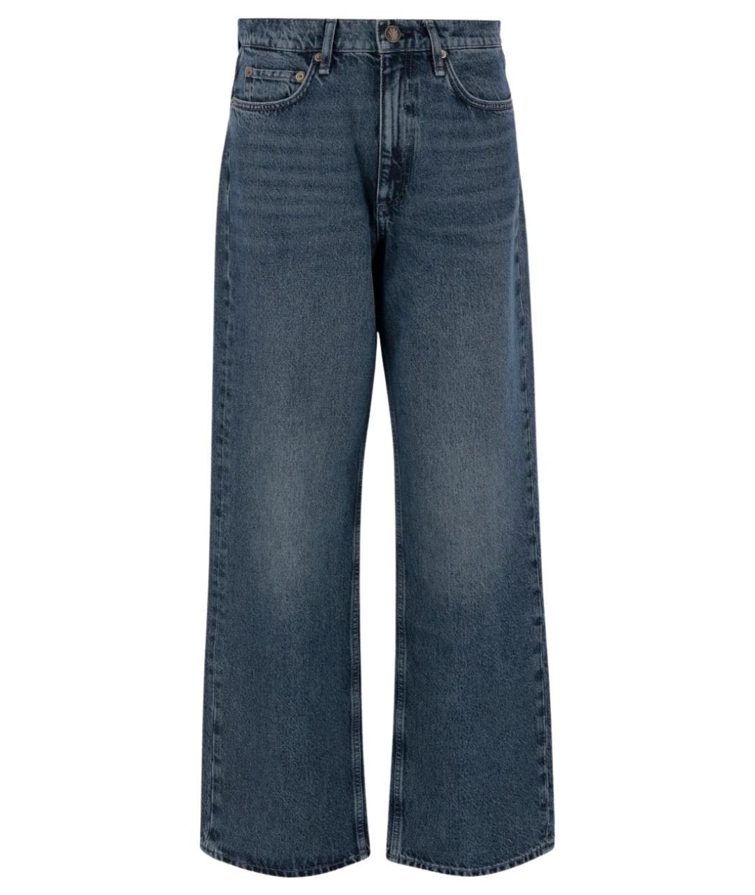 RAG & BONE Синие хлопковые прямые джинсы, фото 1