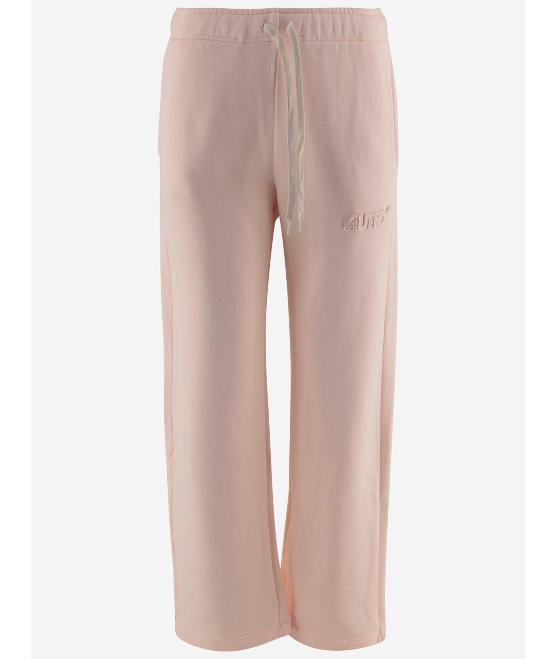 AUTRY Розовые хлопковые прямые брюки, фото 4