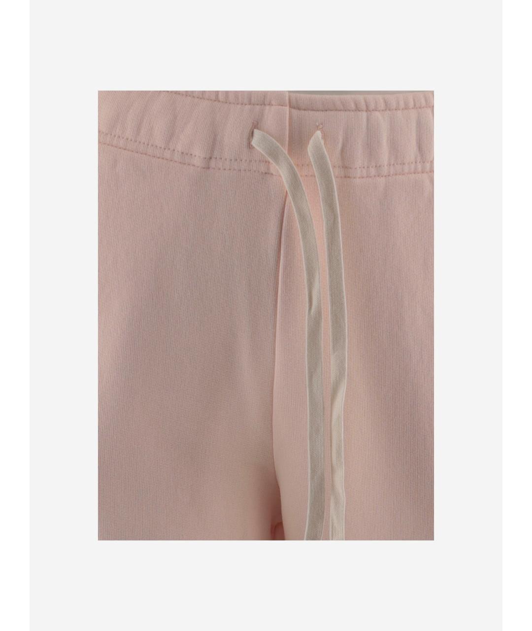 AUTRY Розовые хлопковые прямые брюки, фото 3