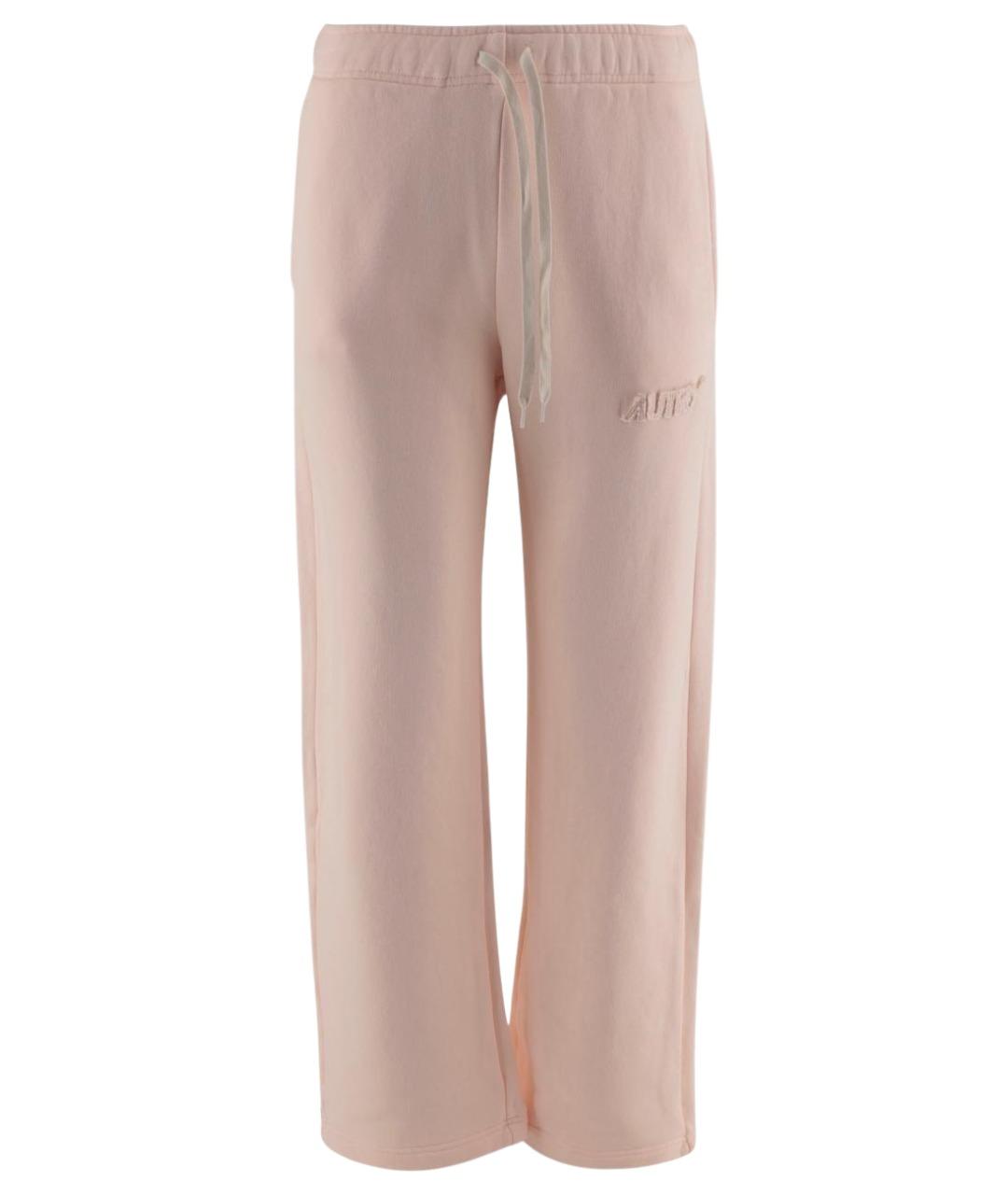 AUTRY Розовые хлопковые прямые брюки, фото 1