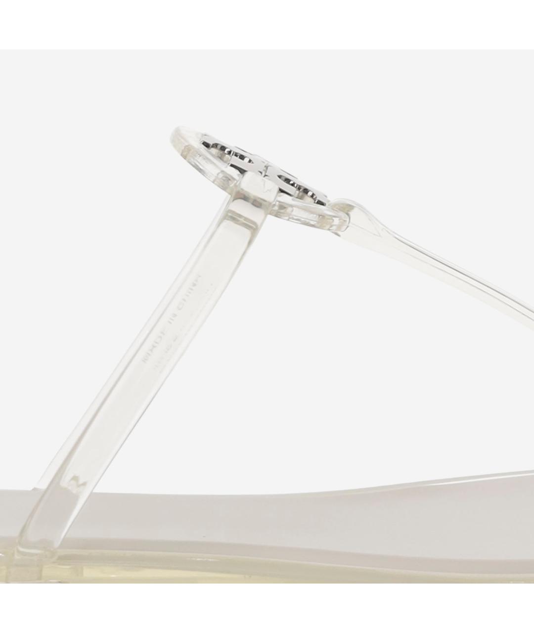 TORY BURCH Серые резиновые шлепанцы, фото 5