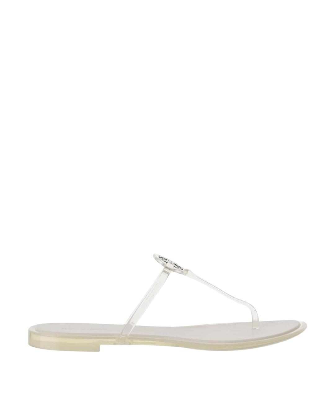 TORY BURCH Серые резиновые шлепанцы, фото 1