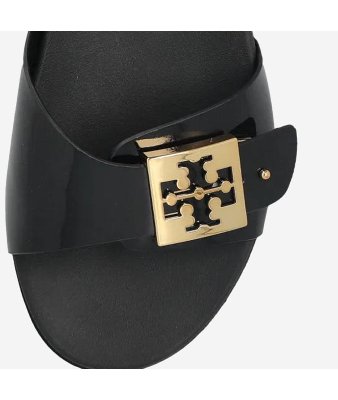TORY BURCH Черные шлепанцы, фото 5