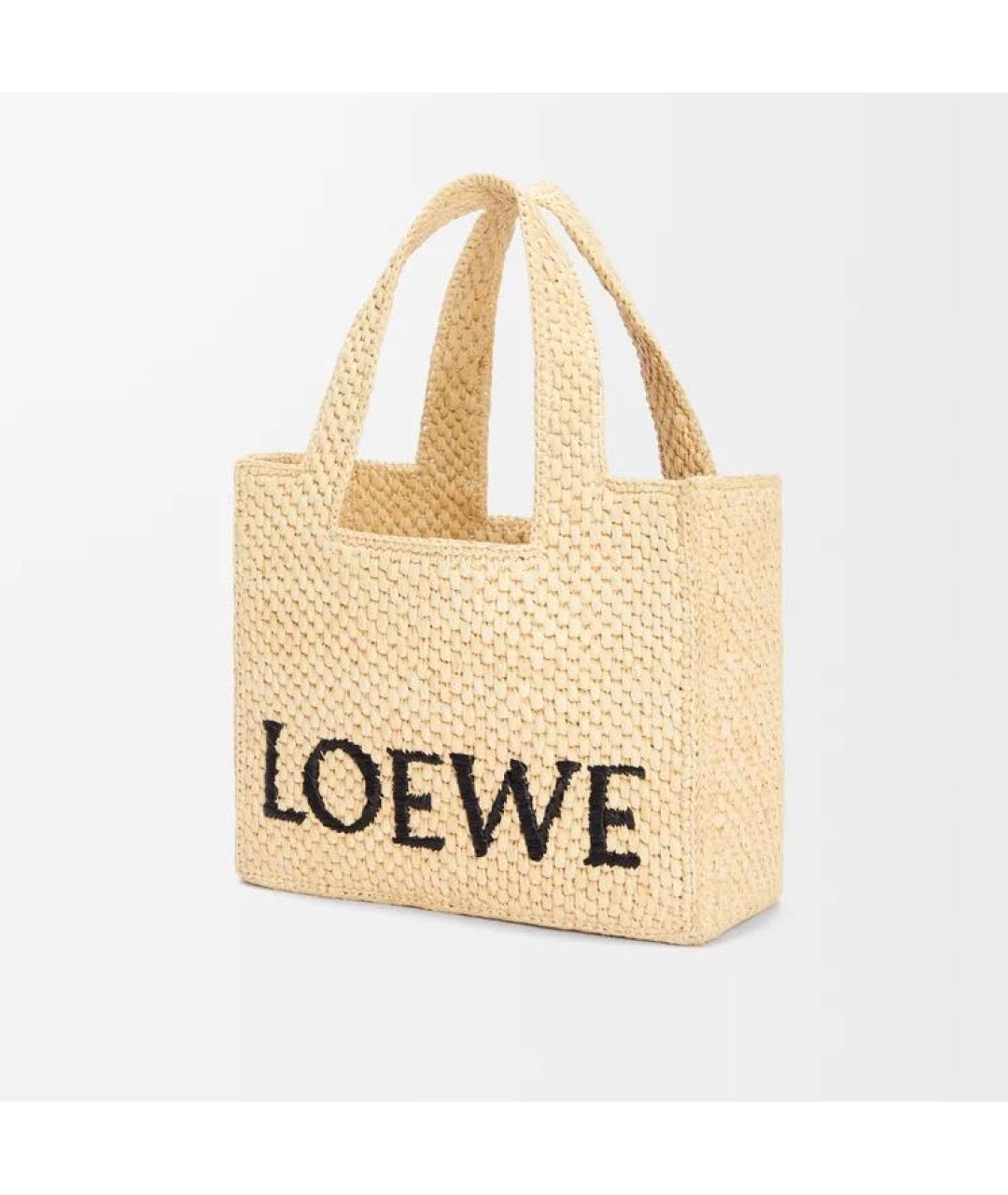 LOEWE Бежевая сумка на плечо, фото 4