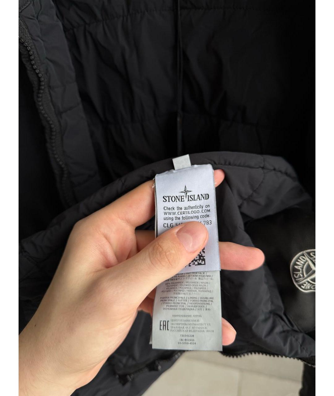 STONE ISLAND Черная куртка, фото 7