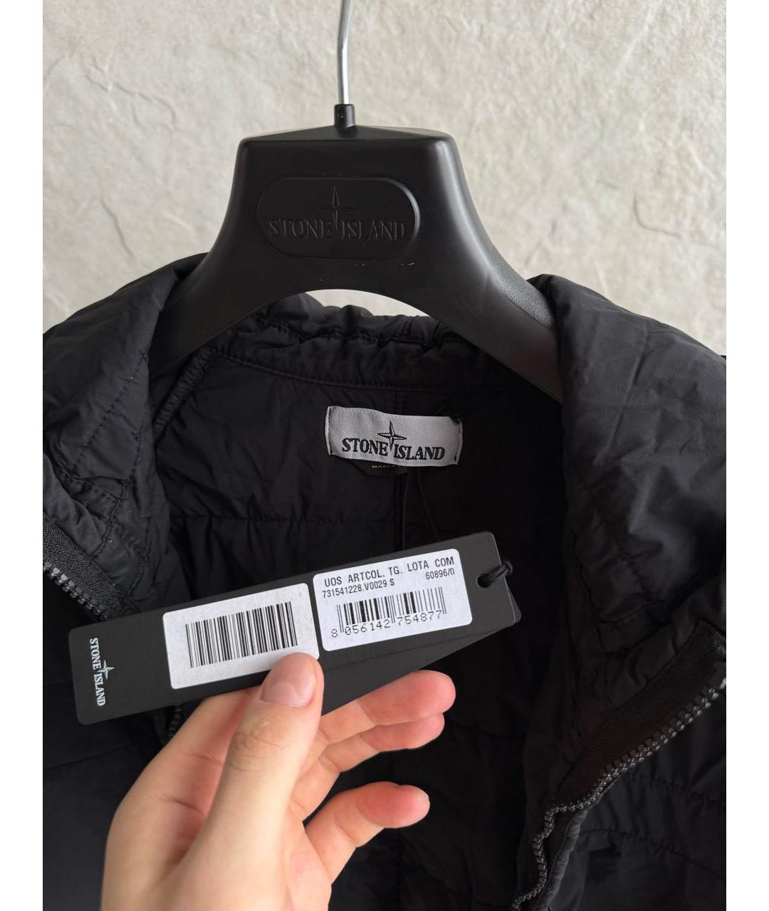 STONE ISLAND Черная куртка, фото 3