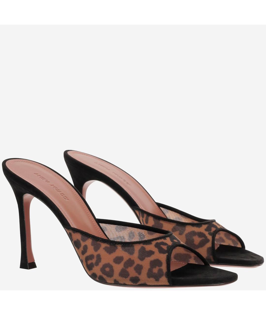 Amina Muaddi Мульти текстильные мюли, фото 2