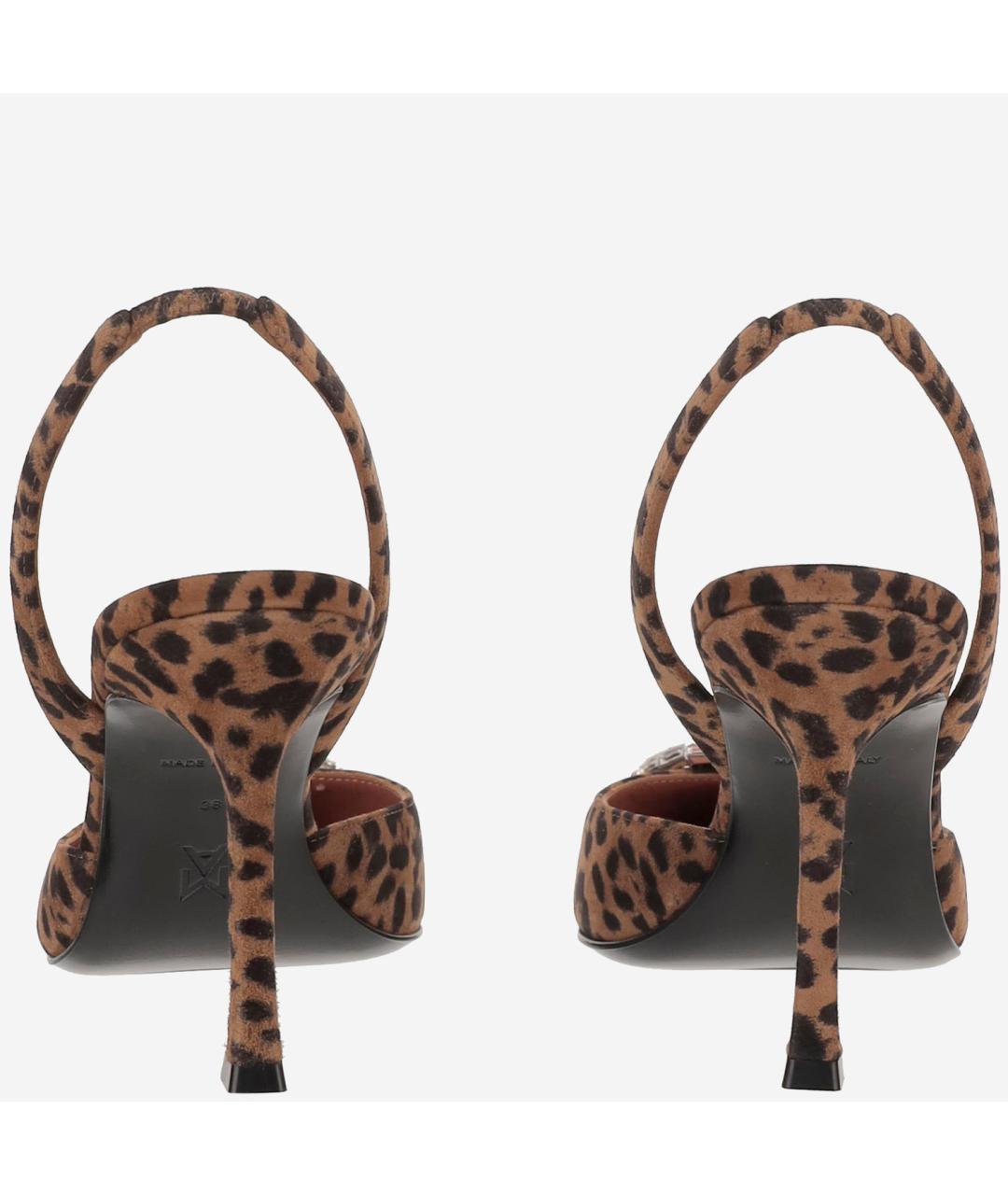 Amina Muaddi Мульти замшевые туфли, фото 3