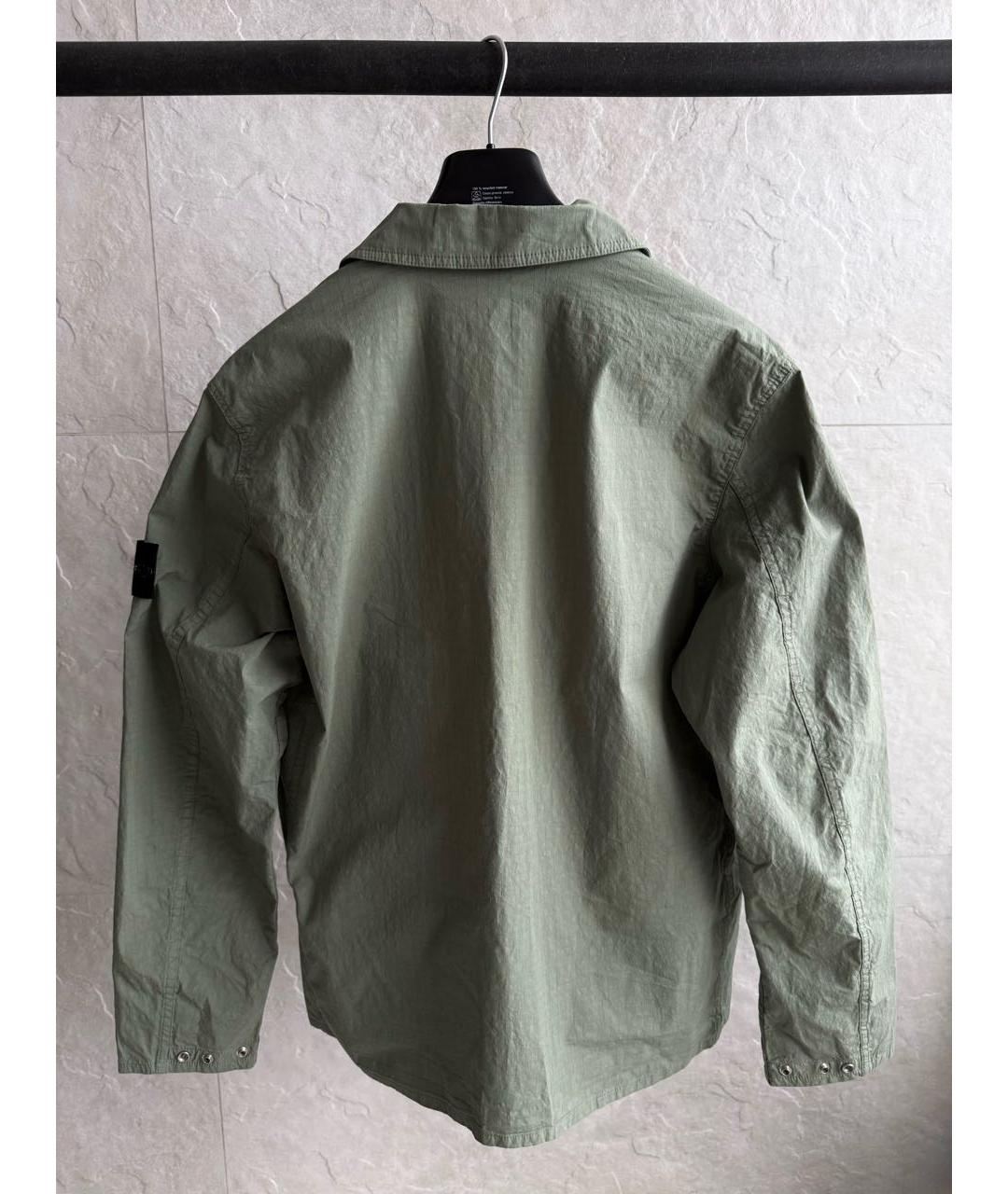 STONE ISLAND Хаки хлопковая куртка, фото 8