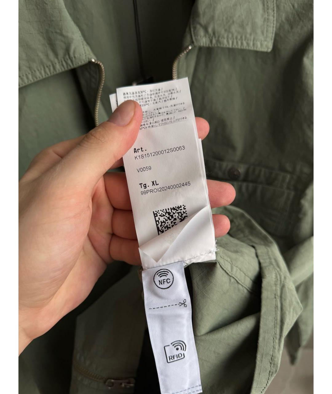 STONE ISLAND Хаки хлопковая куртка, фото 7