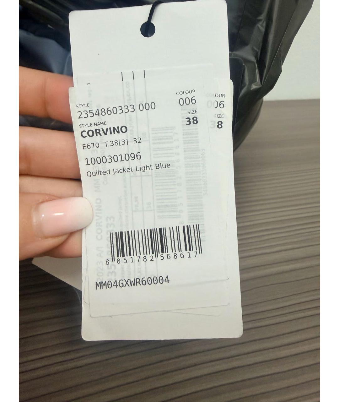 WEEKEND MAX MARA Голубой полиэстеровый пуховик, фото 3