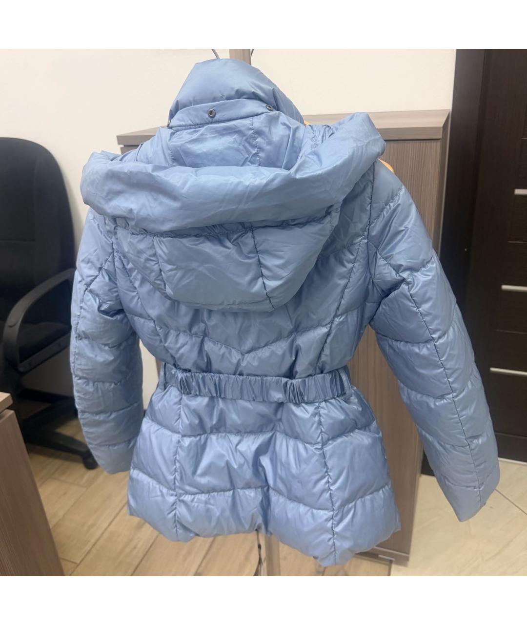 WEEKEND MAX MARA Голубой полиэстеровый пуховик, фото 2