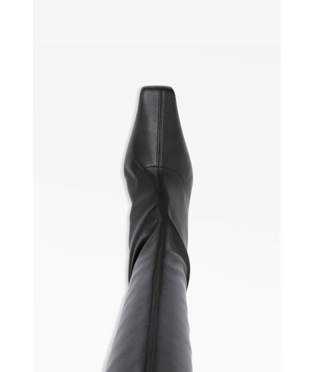 PROENZA SCHOULER Черные кожаные ботфорты, фото 3