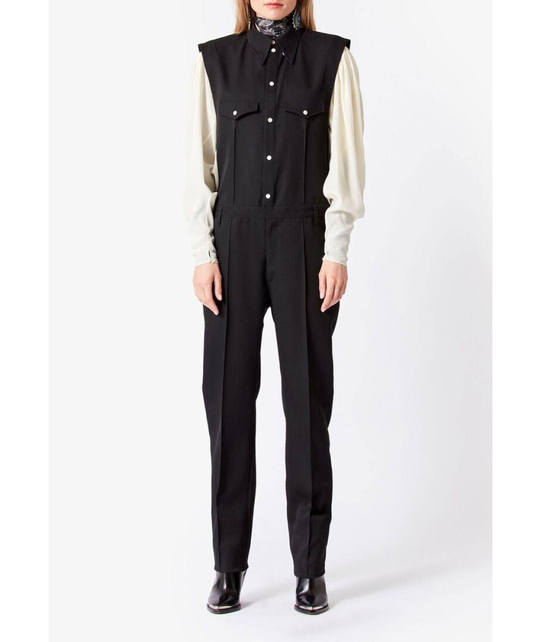 ISABEL MARANT Черный шерстяной комбинезон, фото 3