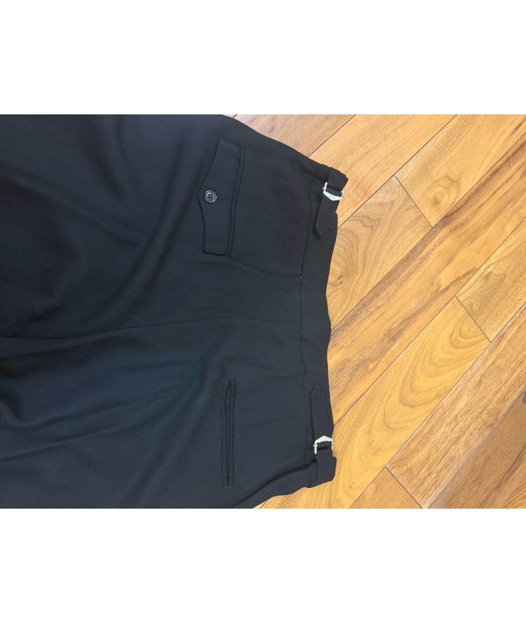 ISABEL MARANT Черные вискозные брюки широкие, фото 4