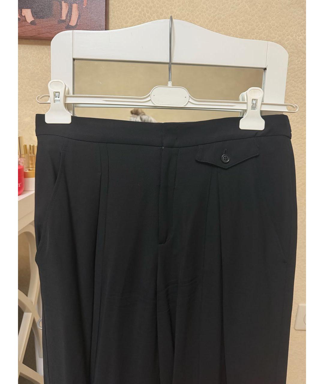 ISABEL MARANT Черные вискозные брюки широкие, фото 5