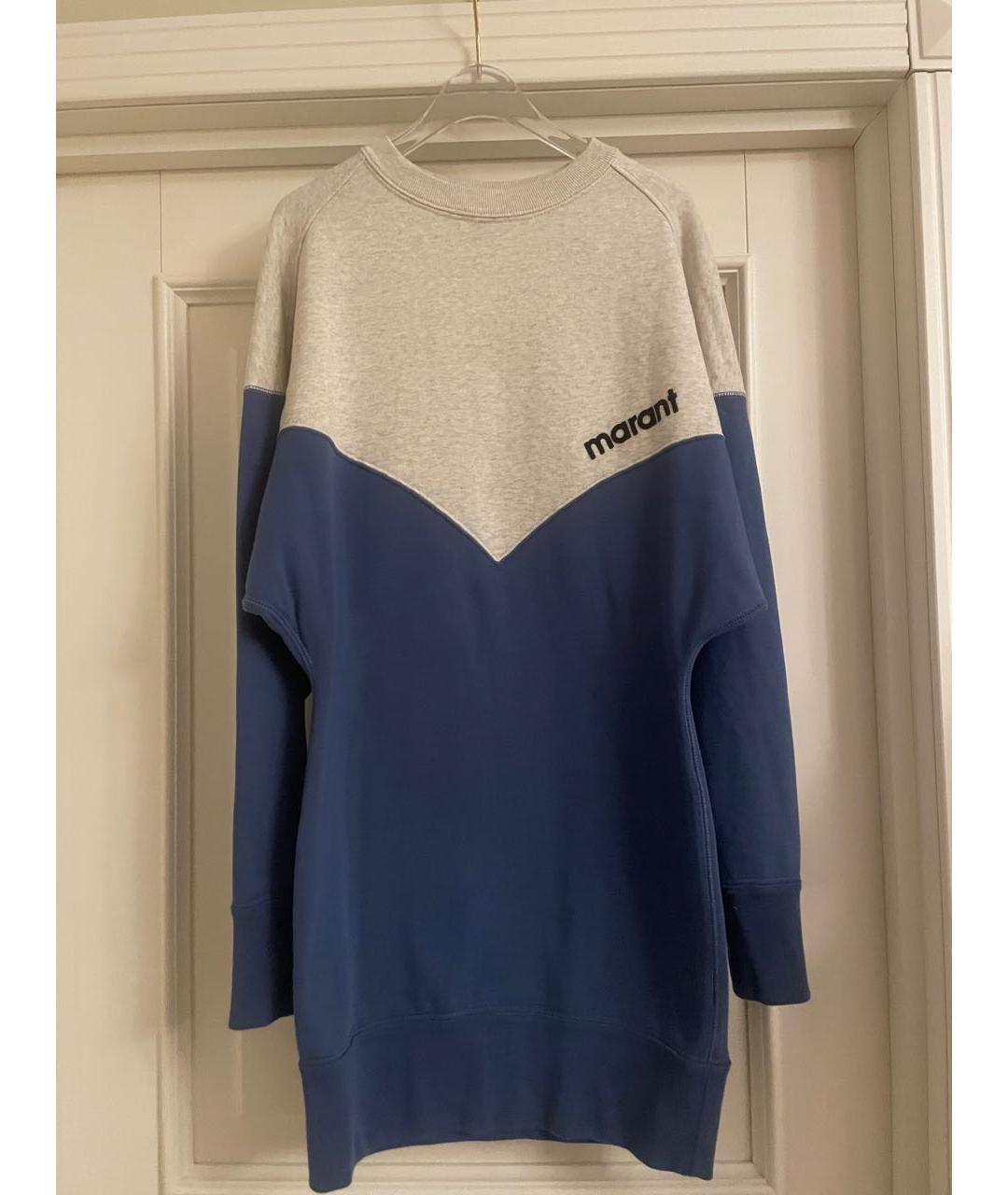 ISABEL MARANT Синее хлопковое повседневное платье, фото 5