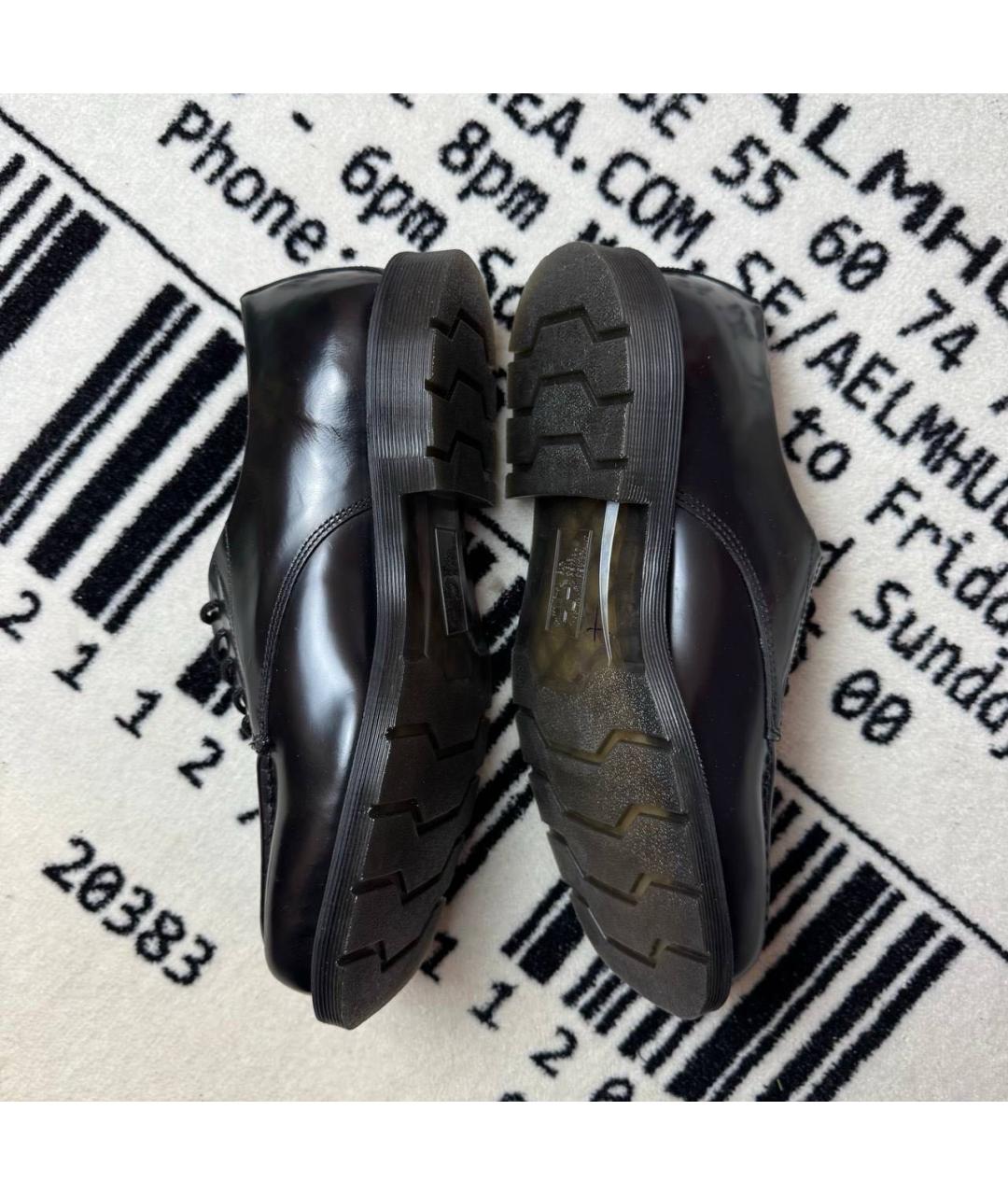 DR. MARTENS Черные кожаные лоферы, фото 3