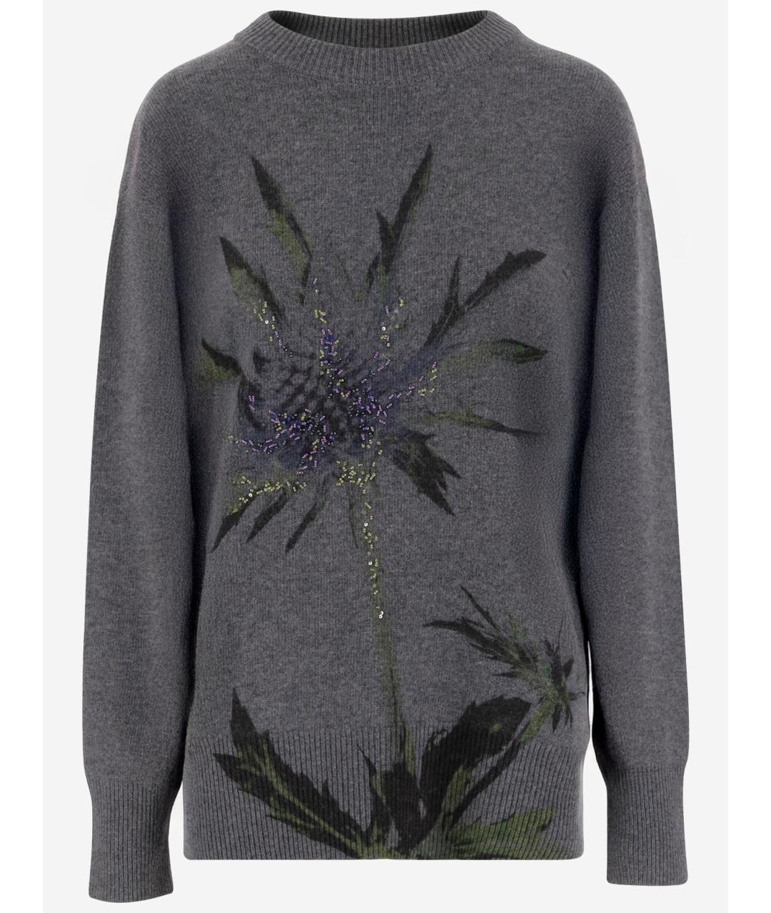 BLUMARINE Серый шерстяной джемпер / свитер, фото 4