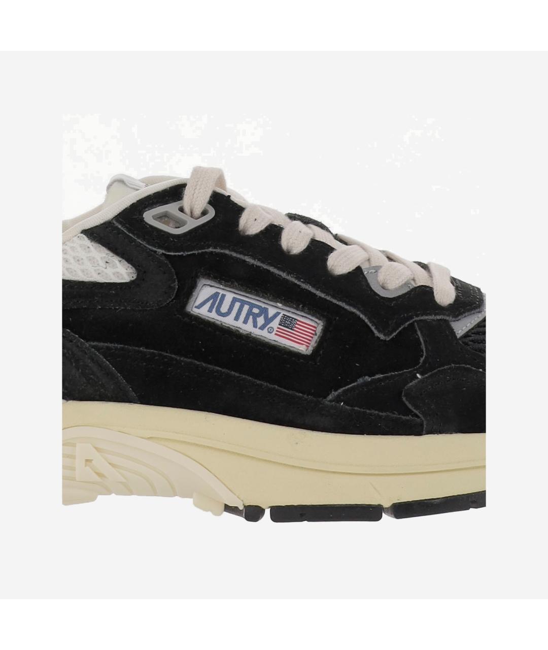 AUTRY Черные кожаные кроссовки, фото 5