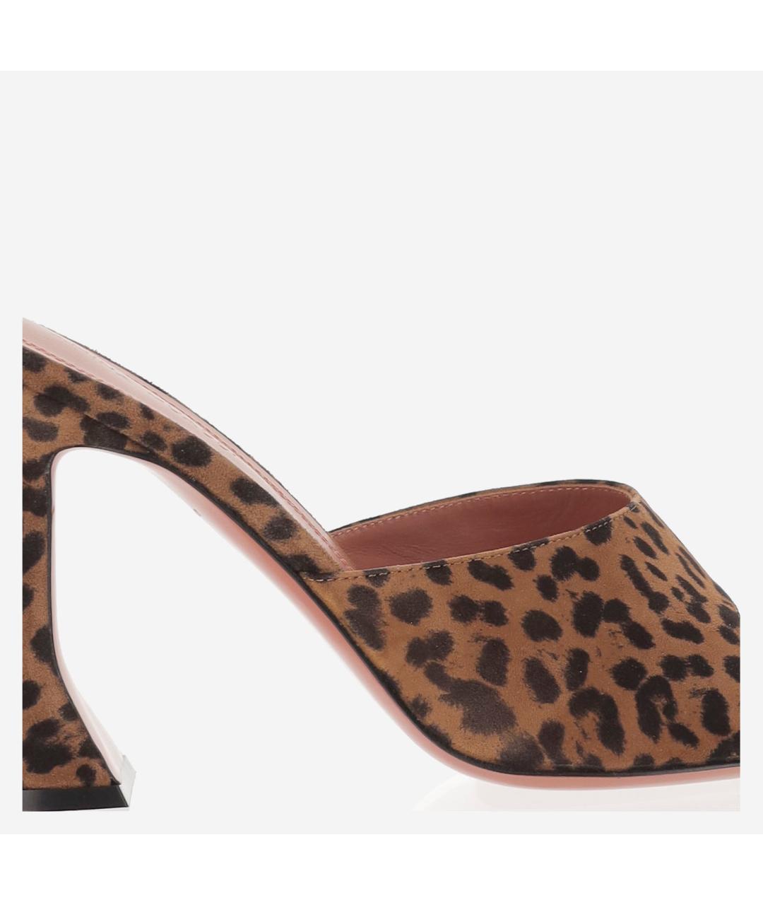 Amina Muaddi Мульти кожаные мюли, фото 4