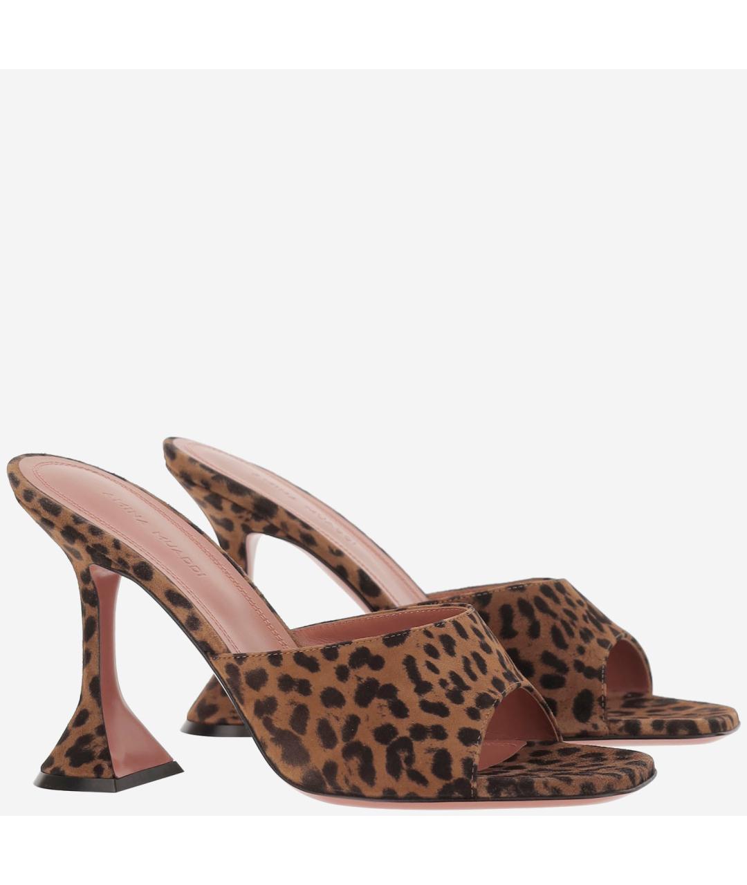 Amina Muaddi Мульти кожаные мюли, фото 2