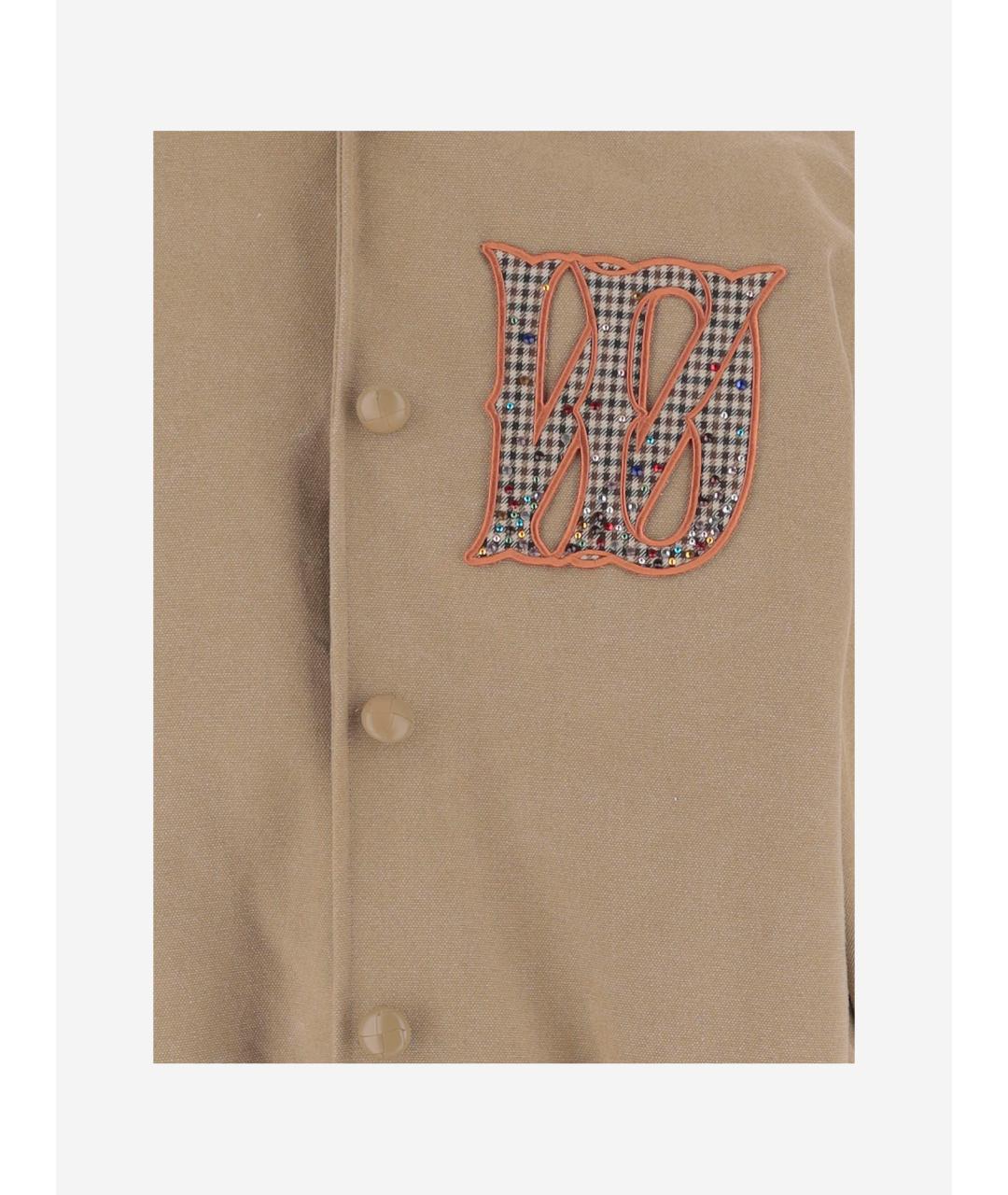 WE11DONE Бежевая полиэстеровая куртка, фото 3