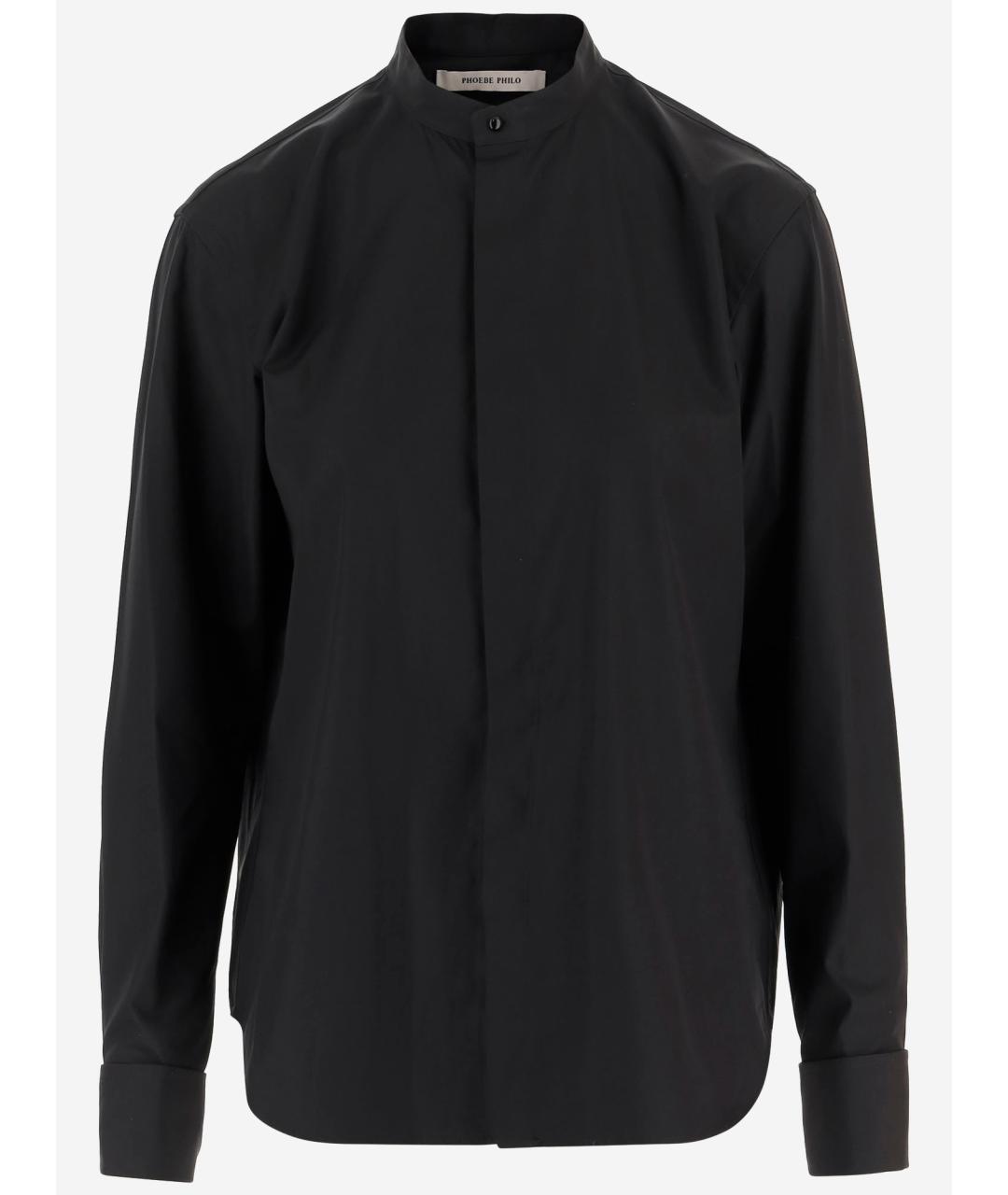 PHOEBE PHILO Черная хлопковая рубашка, фото 4