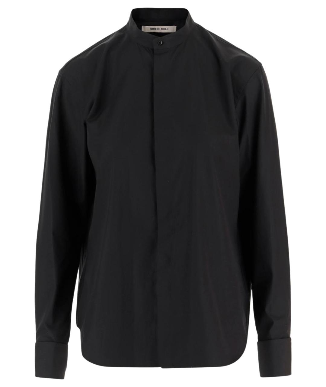 PHOEBE PHILO Черная хлопковая рубашка, фото 1