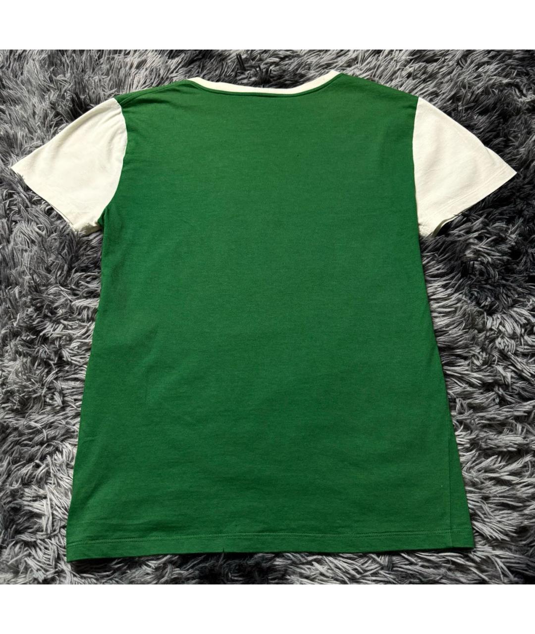 CELINE Белая хлопковая футболка, фото 2