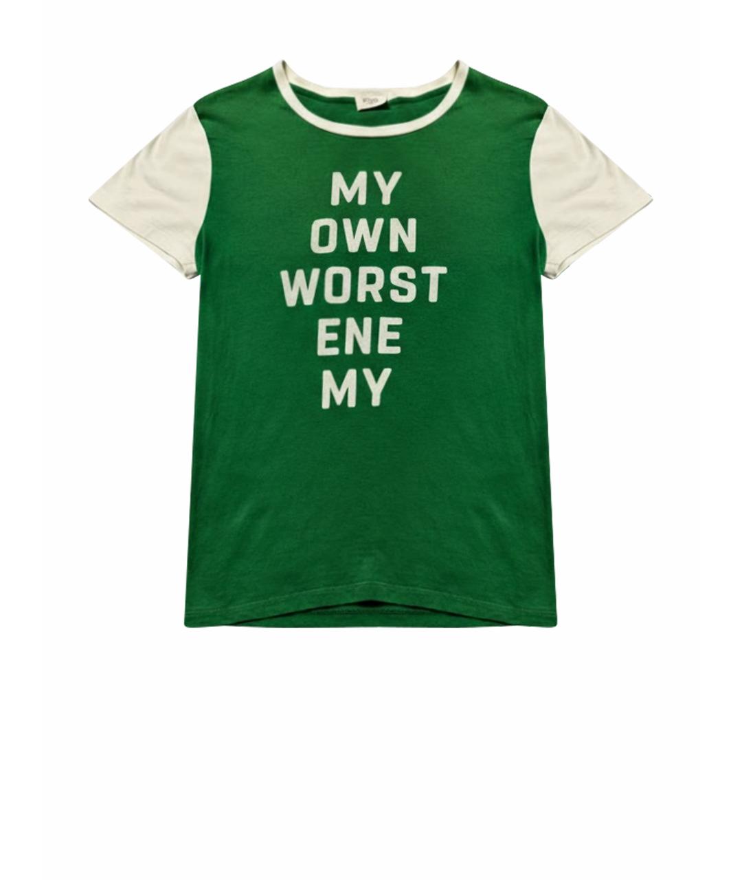 CELINE Белая хлопковая футболка, фото 1