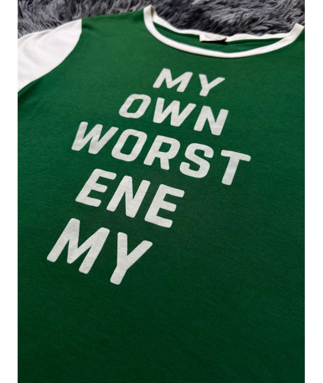 CELINE Белая хлопковая футболка, фото 5