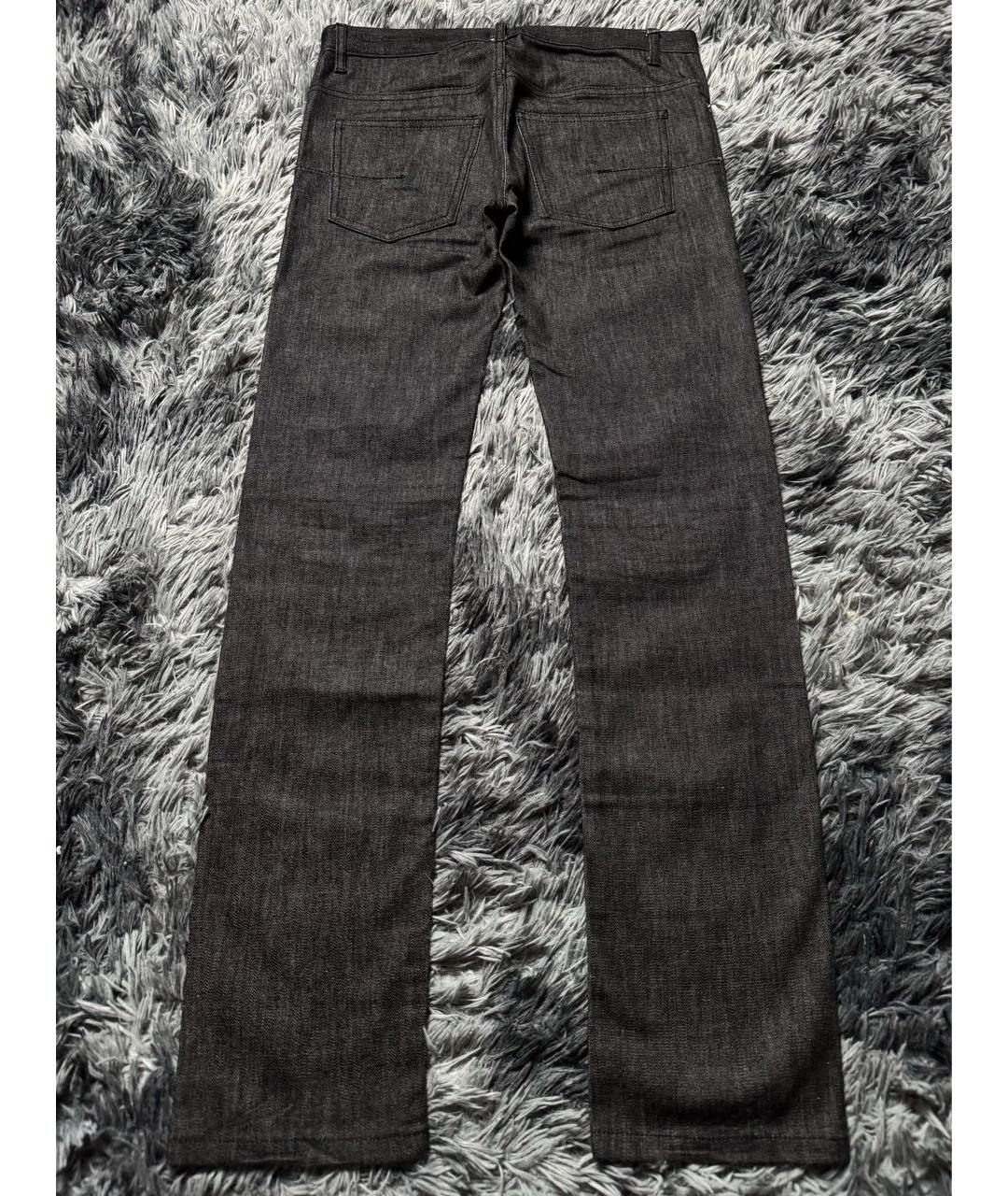 CHRISTIAN DIOR Антрацитовые хлопковые джинсы скинни, фото 2