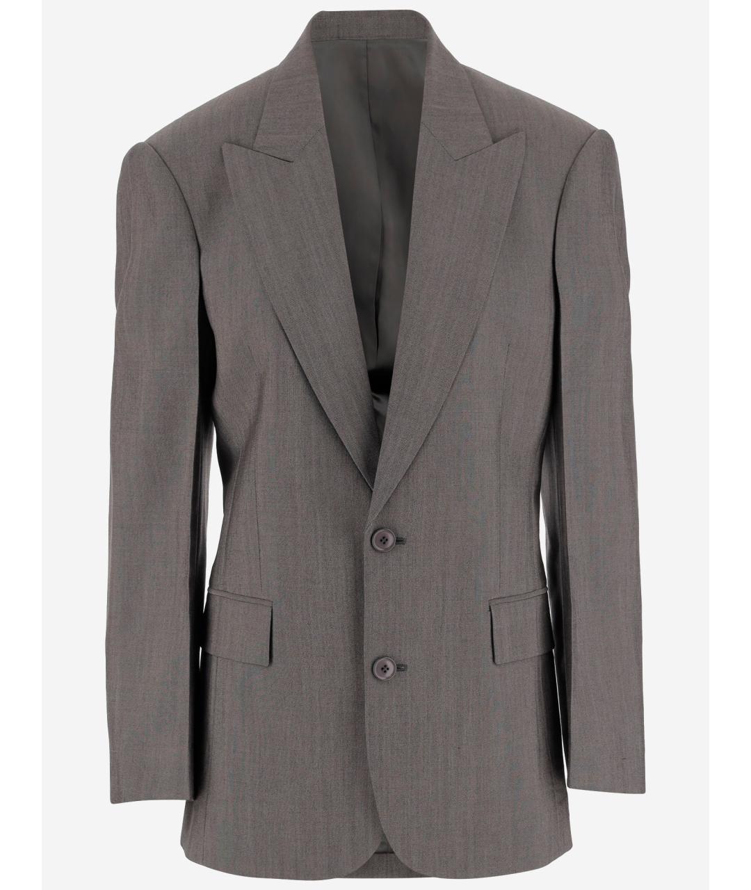 PHOEBE PHILO Бежевый шерстяной жакет/пиджак, фото 4