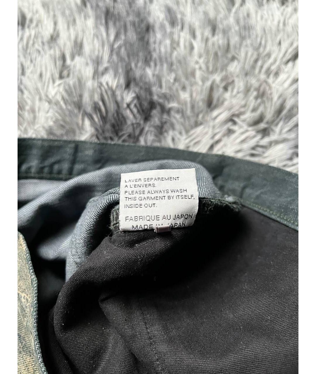 CHRISTIAN DIOR Хаки хлопковые прямые джинсы, фото 8