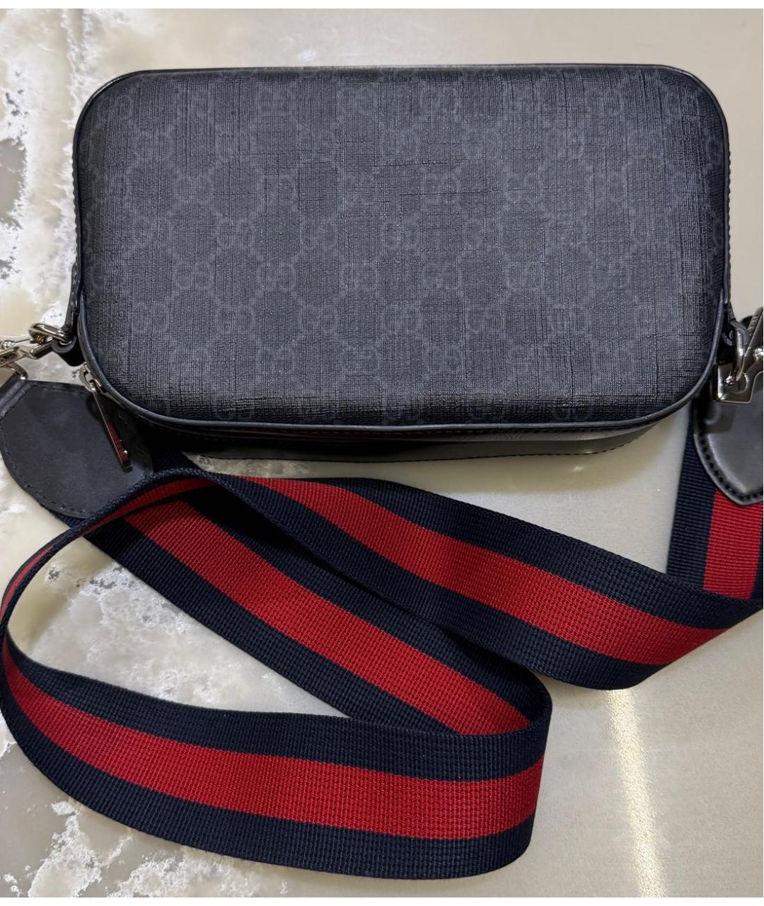 GUCCI Серая сумка через плечо, фото 3