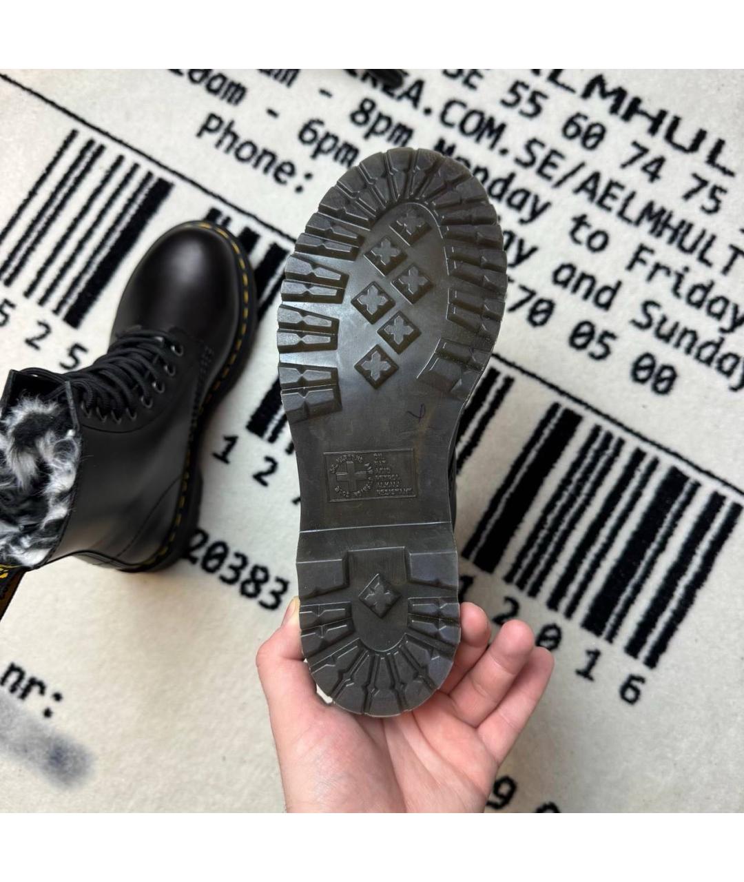 DR. MARTENS Черные ботинки из лакированной кожи, фото 5