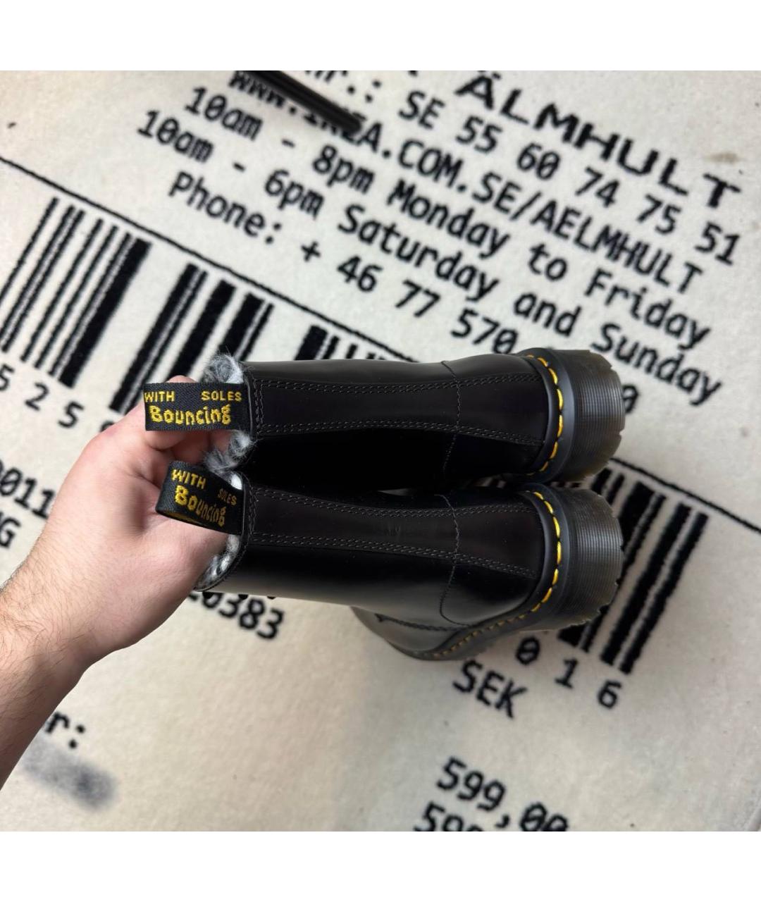 DR. MARTENS Черные ботинки из лакированной кожи, фото 4