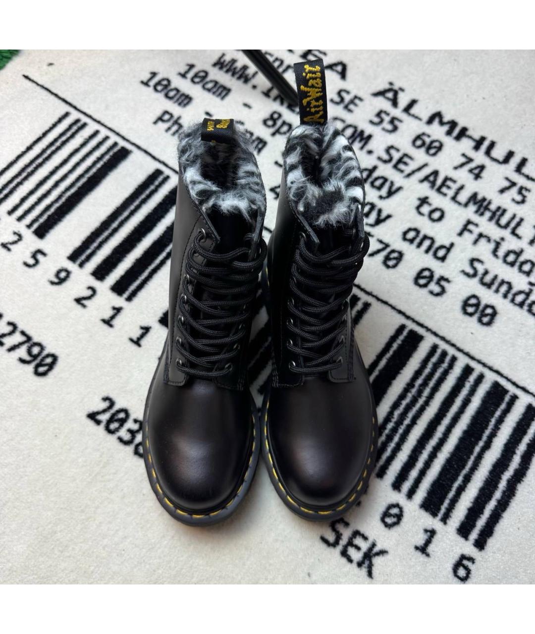 DR. MARTENS Черные ботинки из лакированной кожи, фото 2