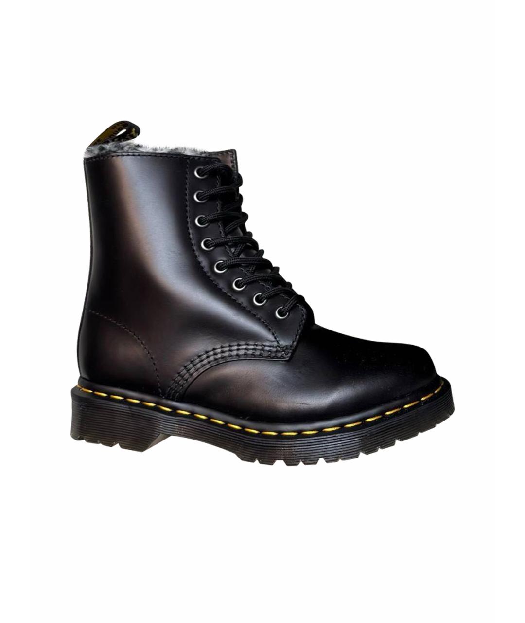 DR. MARTENS Черные ботинки из лакированной кожи, фото 1