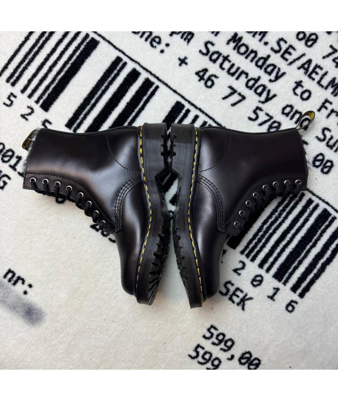 DR. MARTENS Черные ботинки из лакированной кожи, фото 3