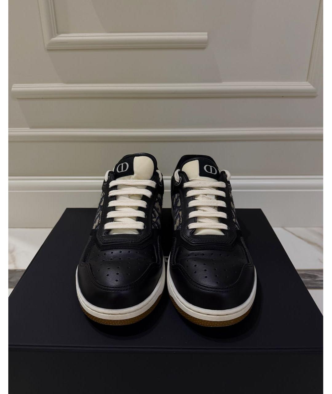 CHRISTIAN DIOR Темно-синие кожаные кроссовки, фото 2