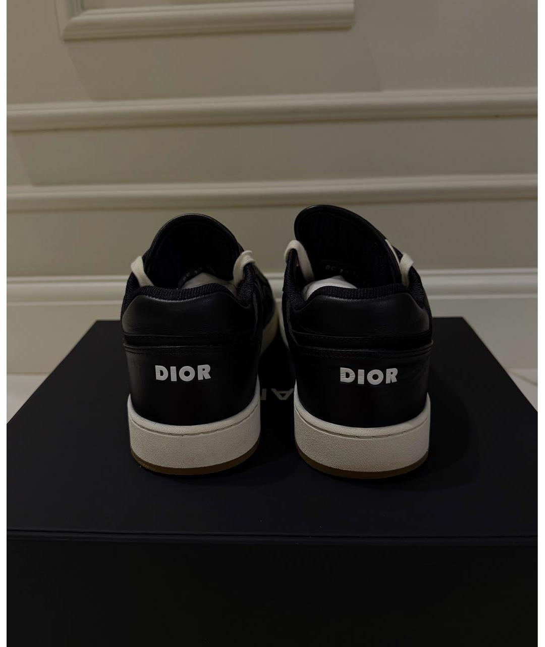 CHRISTIAN DIOR Темно-синие кожаные кроссовки, фото 4