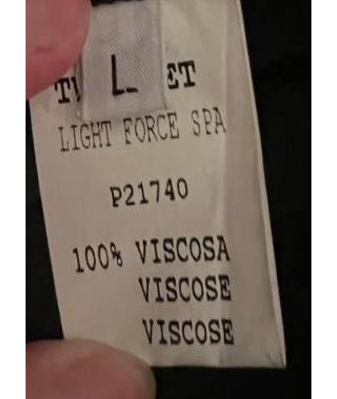 TWIN-SET Черные вискозные брюки широкие, фото 4